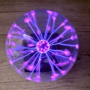Smithsonian plasma ball 6 inch fun kids science toy home school stem lamp light